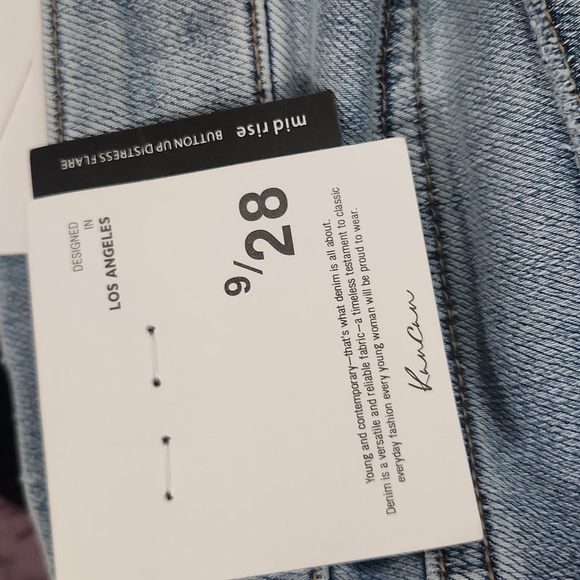 KanCan Mid-rise Button Up Distressed Flare Jeans - Picture 5 of 12